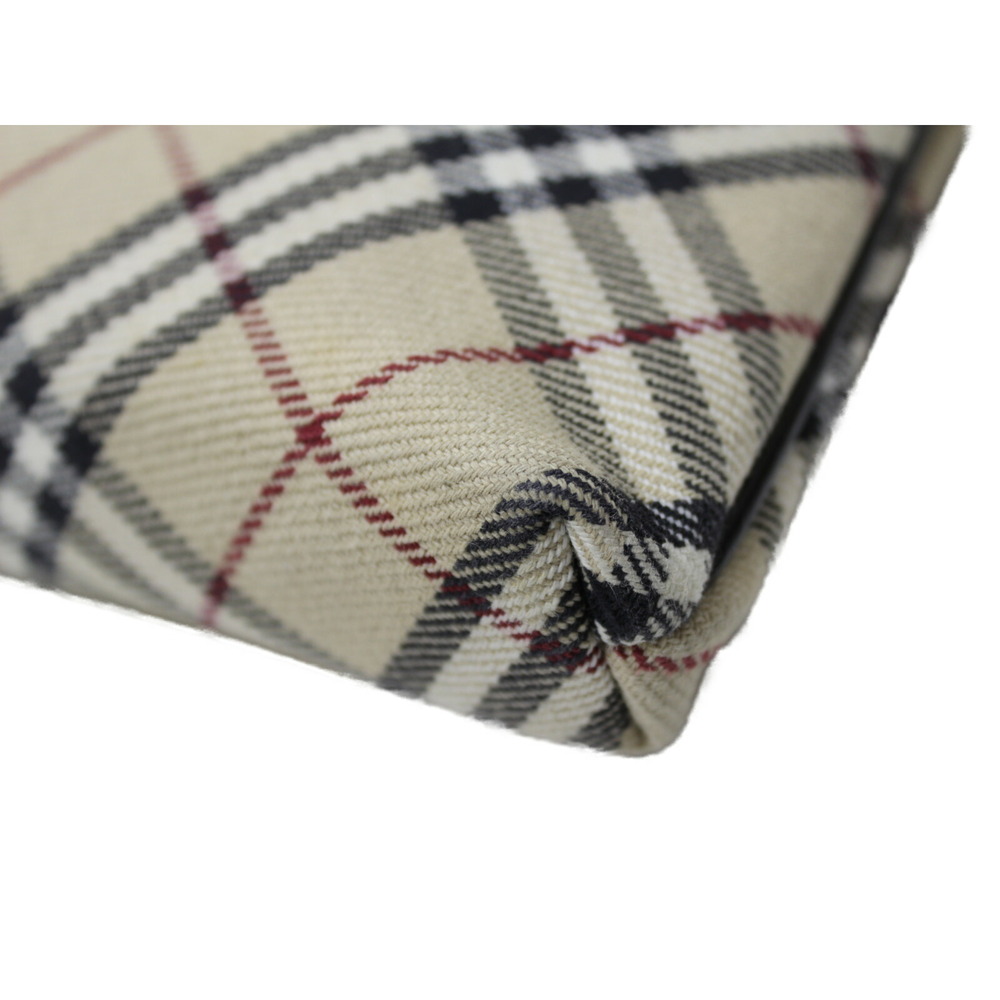 BURBERRY Shoulder Bag Nova Check Canvas Leather Beige Tan Dark Brown Black - Picture 5 of 7
